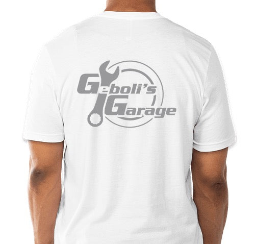 White Logo Tee